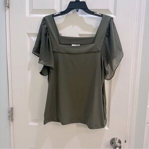 Calvin Klein women’s XL green top